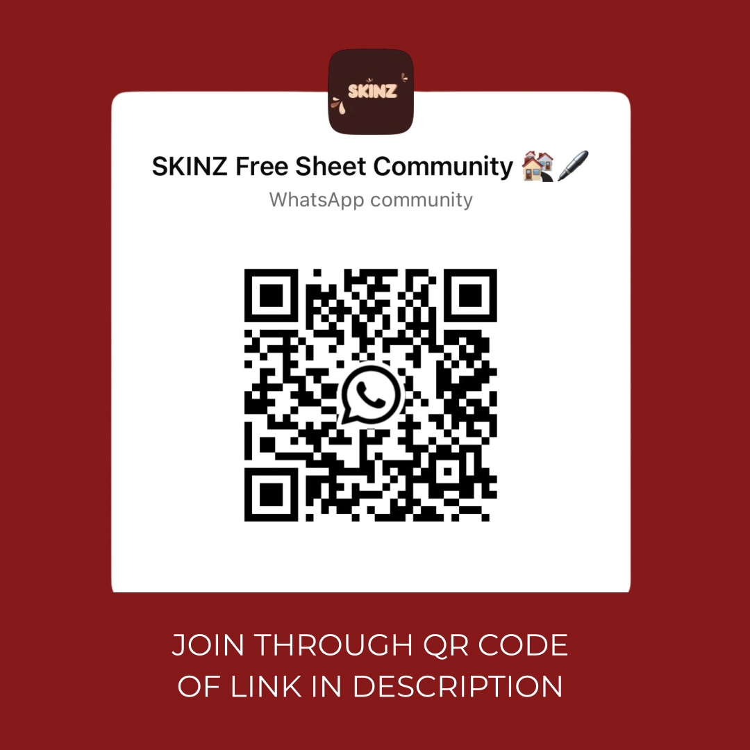 FREE SHEET | Enter The SKINZ Competition £200 | Link In Description