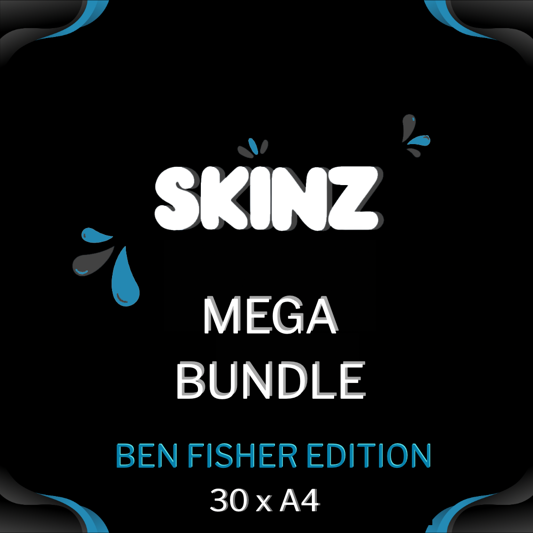 Tattoo Practice Skin | Size Medium A4 | Ben Fisher Pack of 30